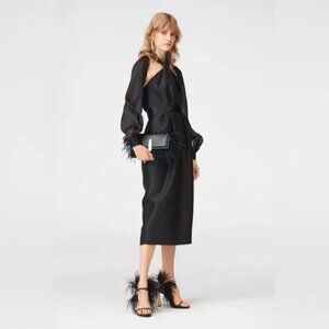 NWT Zara Black TAFFETA HALTER DRESS LIMITED EDITION.  SZ S